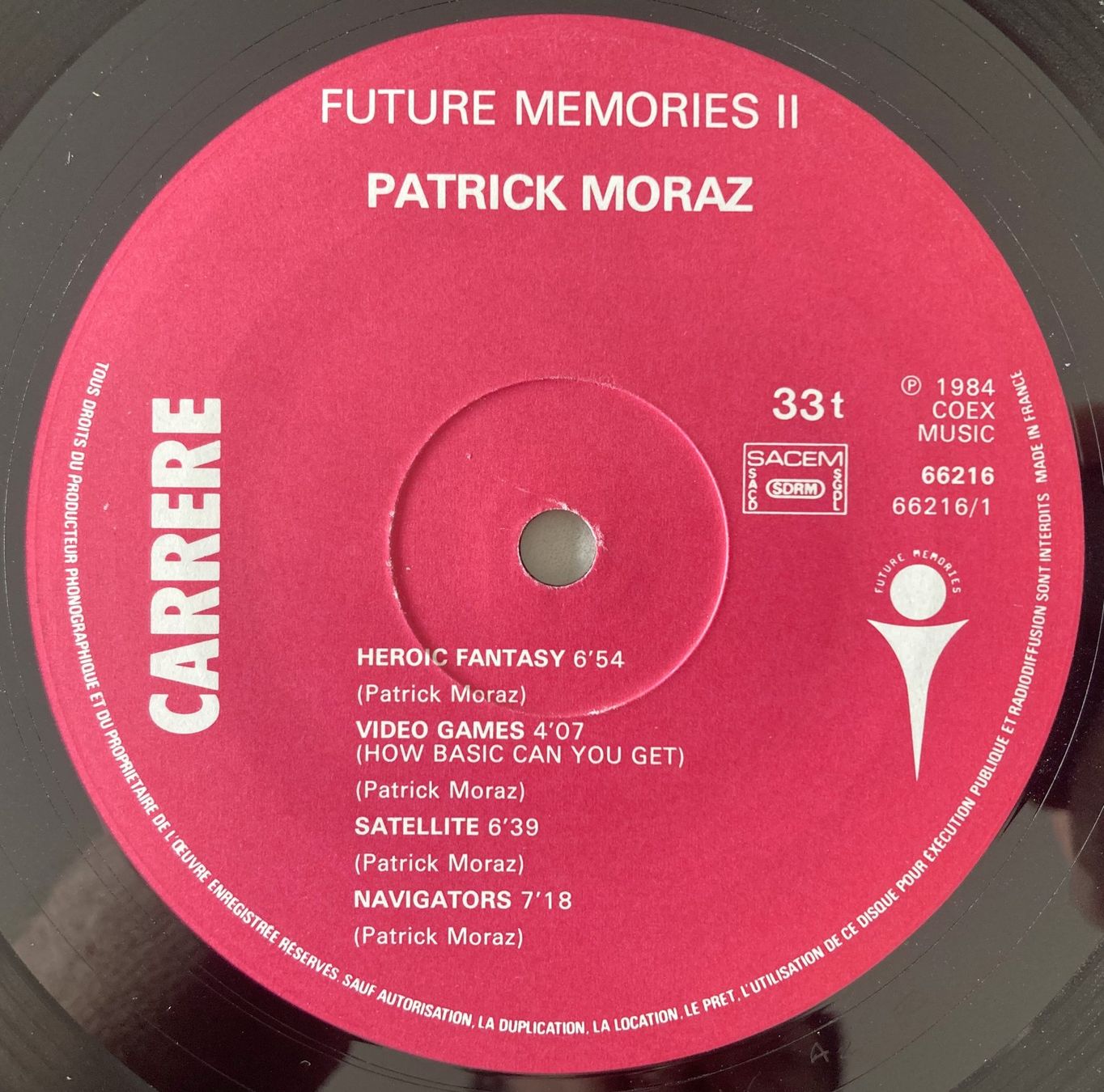 Schallplatten: PATRICK MORAZ - FUTURE MEMORIES II – Gebraucht aus Bottens von hotter-than-hell 3