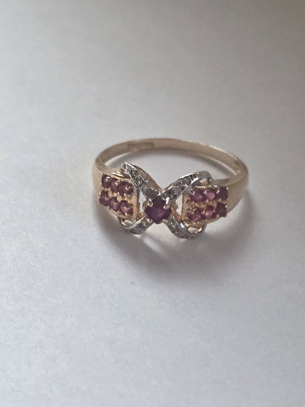 Anelli: 585 Gold Ring + Rubinen & Diamanten – Usato da Binningen venduto da lieblingsstyle 8