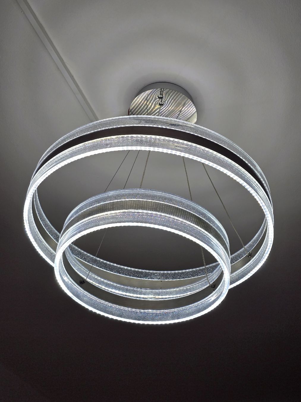 Lampadari & plafoniere: LED Deckenleuchte zwei Ringe chrom Lucanda  – Usato da Rüti ZH venduto da ale_v8cn 3