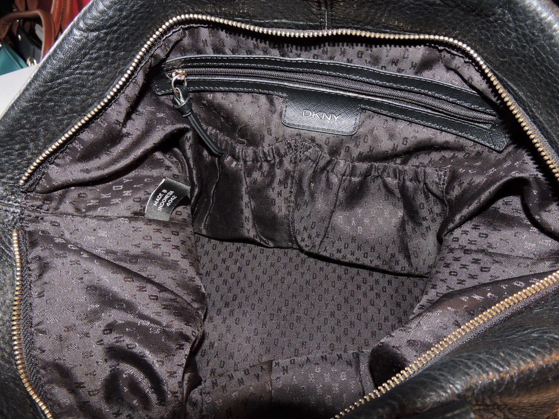 DKNY Borse da donna: DKNY Handtasche Leder Schwarz – Usato da Hauptwil venduto da Borusse01 4