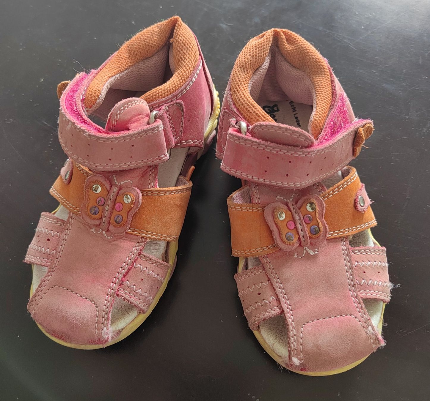 Scarpe per ragazze: Sandalen Bären-Schuhe, echt, Leder, Grösse 24 – Usato da Einsiedeln venduto da pattymary 1