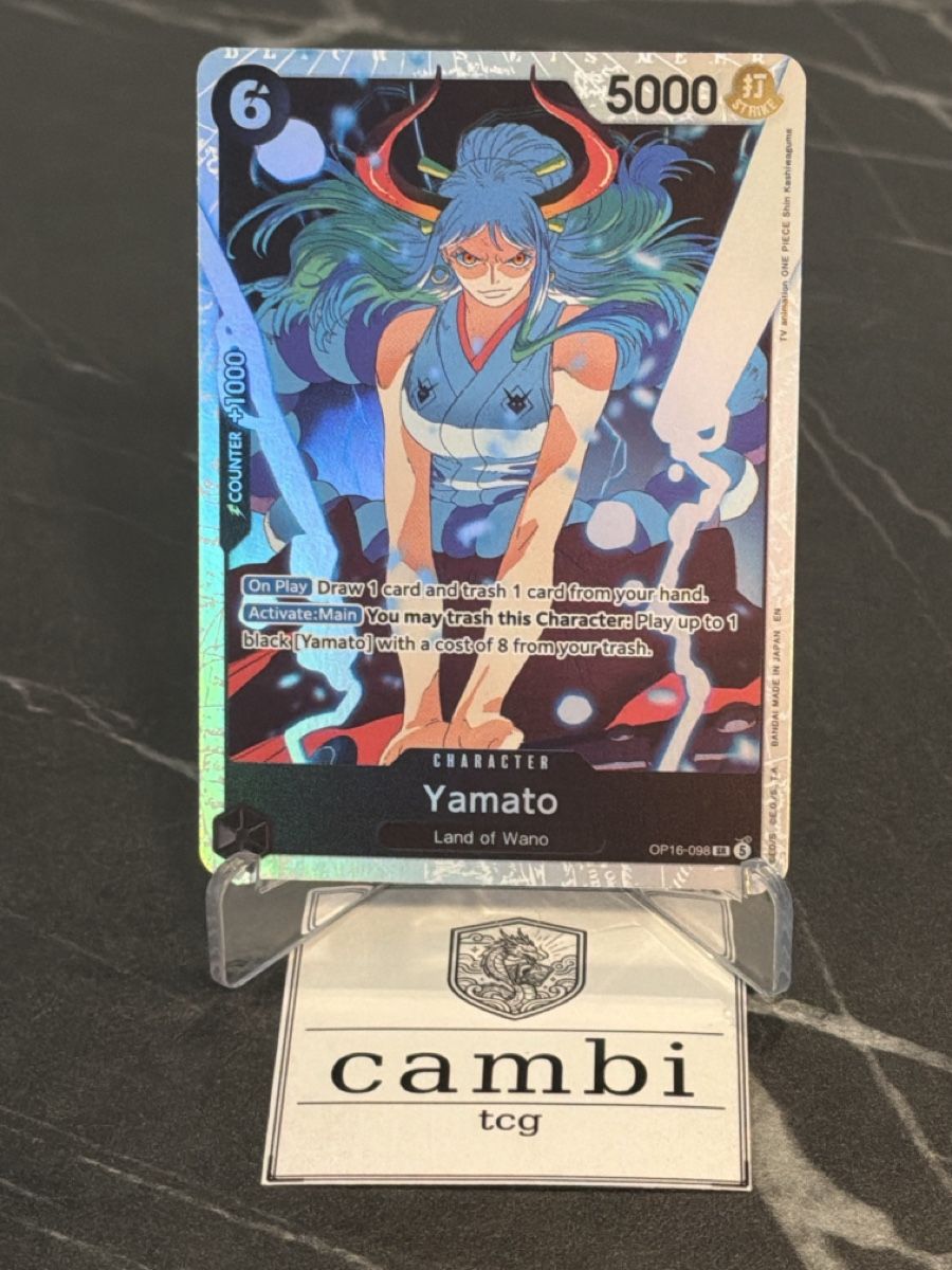 Bandai Carte collezionabili: One Piece OP16-098 Yamato, Englisch – Nuovo (secondo la descrizione) da St. Gallen venduto da cambitcg