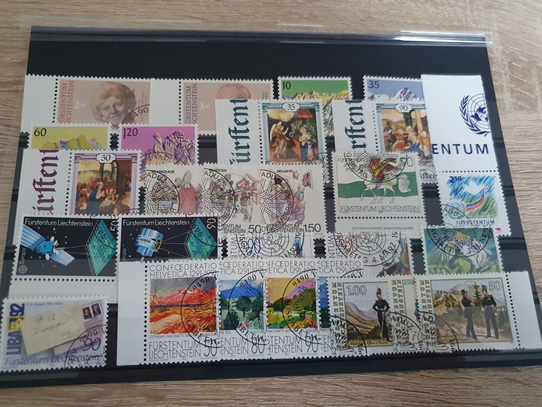 Tutti i francobolli: Liechtenstein 1990/91 – Usato da Balgach venduto da SIMEON27