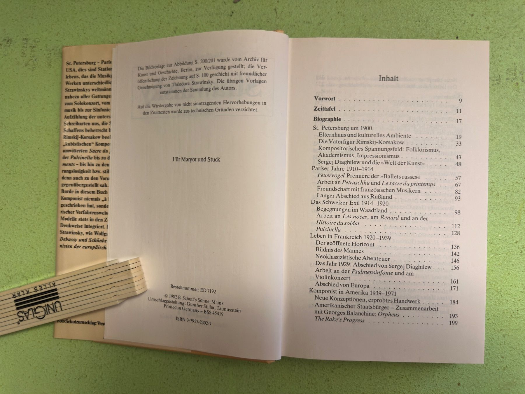 Libri: Wolfgang Burde: Strawinsky. Monographie. – Usato da Zürich venduto da allp 3