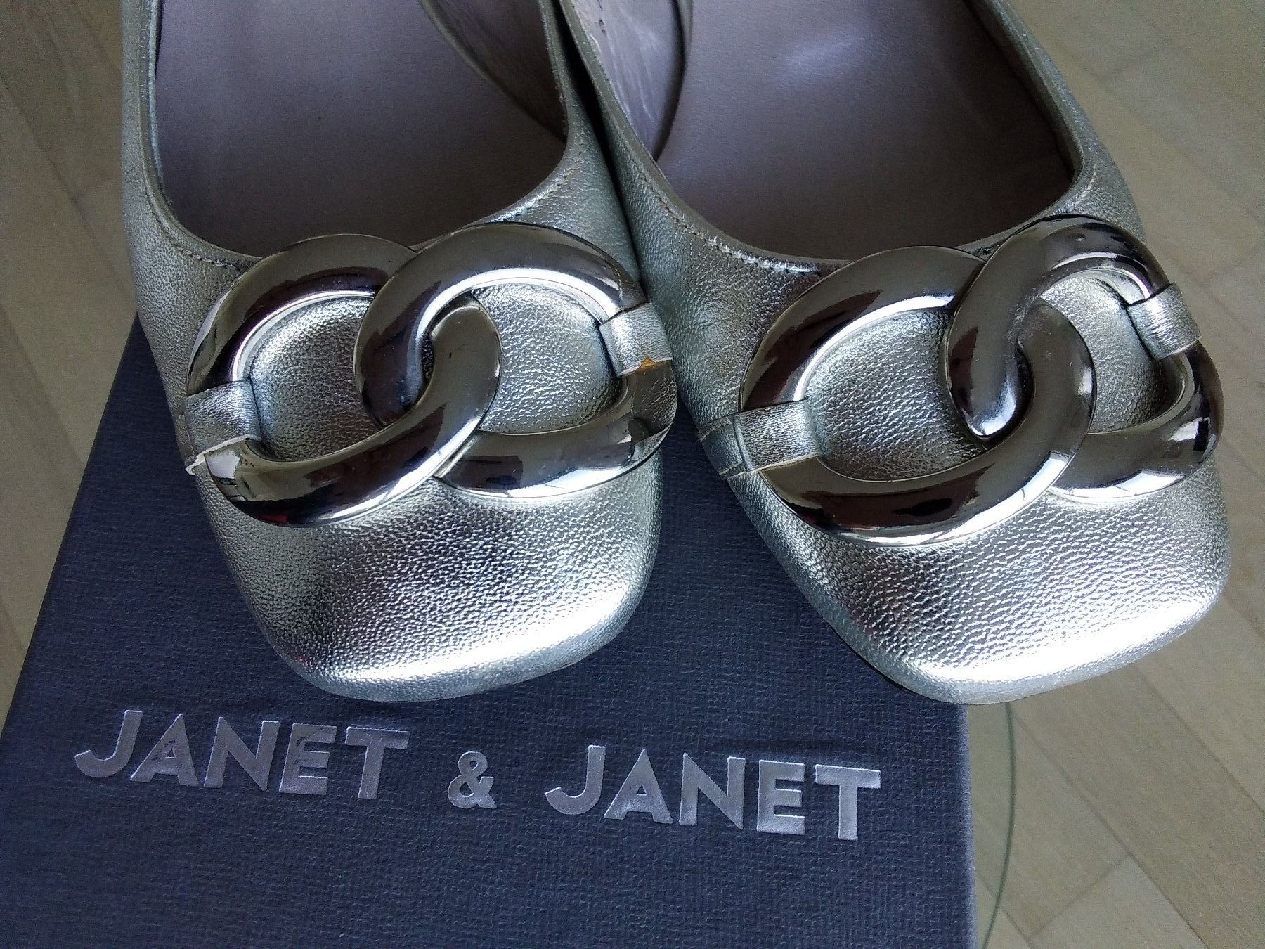 Damenschuhe: Jetzt im Sale! JANET&JANET Sandale Leder Silber Size 35,5 – Gebraucht aus Buchrain von QueenyHE51 3