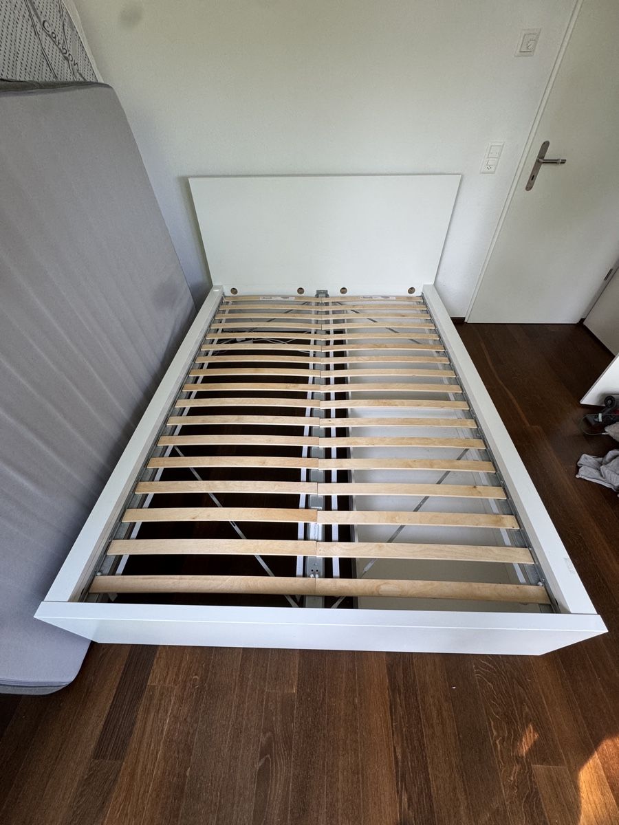 Ikea Betten: IKEA Bett weiss 140x200 cm  – Gebraucht aus Sissach von Gunzi04 1