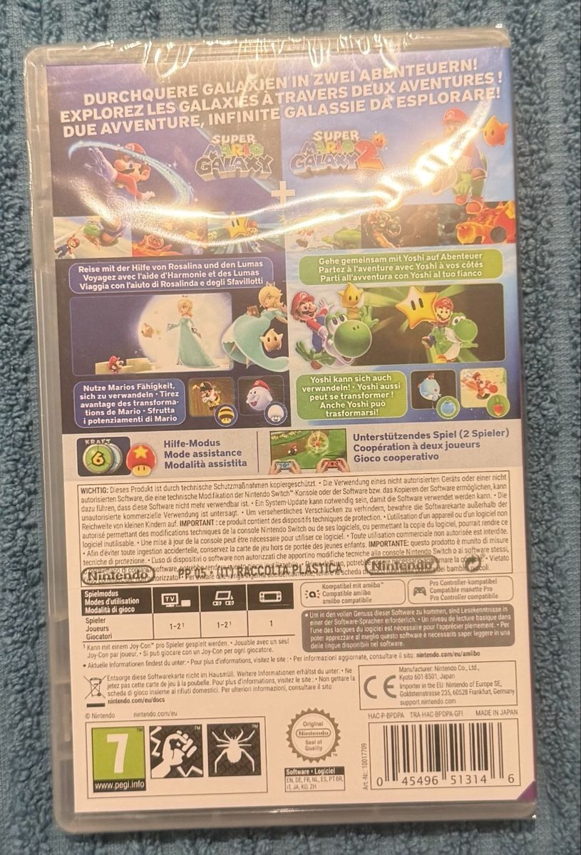 Nintendo Spiele: Super Mario Galaxy 1 + 2 Nintendo Switch NEU – Neu und originalverpackt aus Buchs SG von Tolm 1
