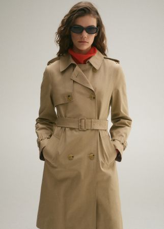 Trench coat beige quasi neuf Mango