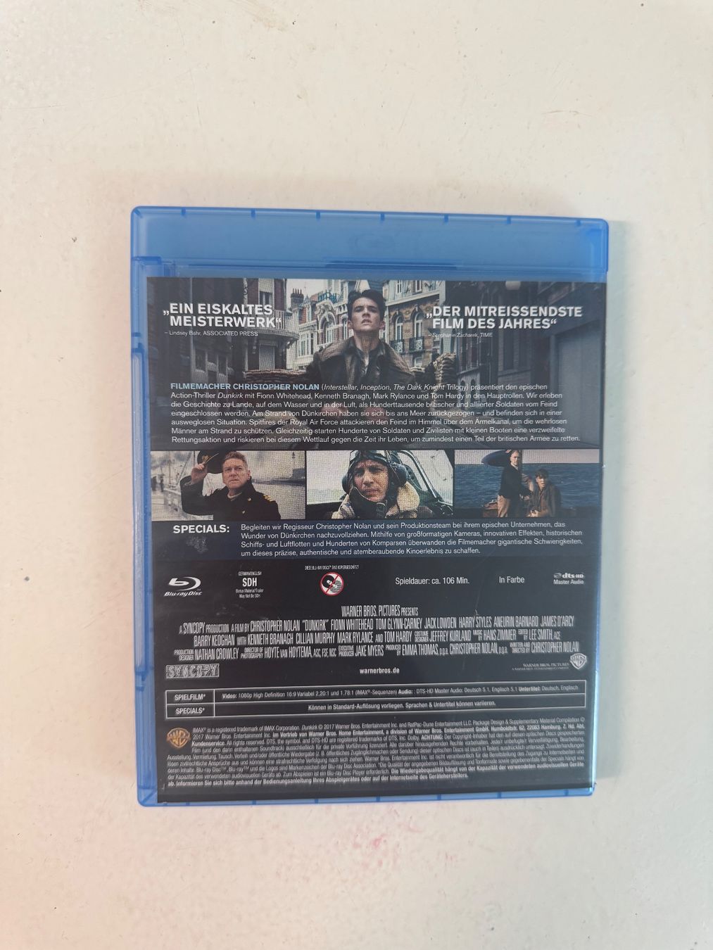 Tous les DVDs: DUNKIRK. (BLU-RAY) CHRISTOPHER NOLAN – D'occasion à Basel par san_2qlq 1