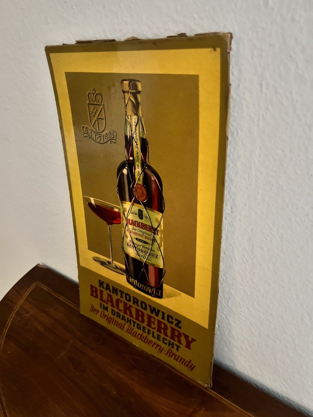 Poster & Bilder: Originale Kantorowicz Blackberry Brandy Werbung um 1930 – Gebraucht aus Neuhausen von rraayy 4