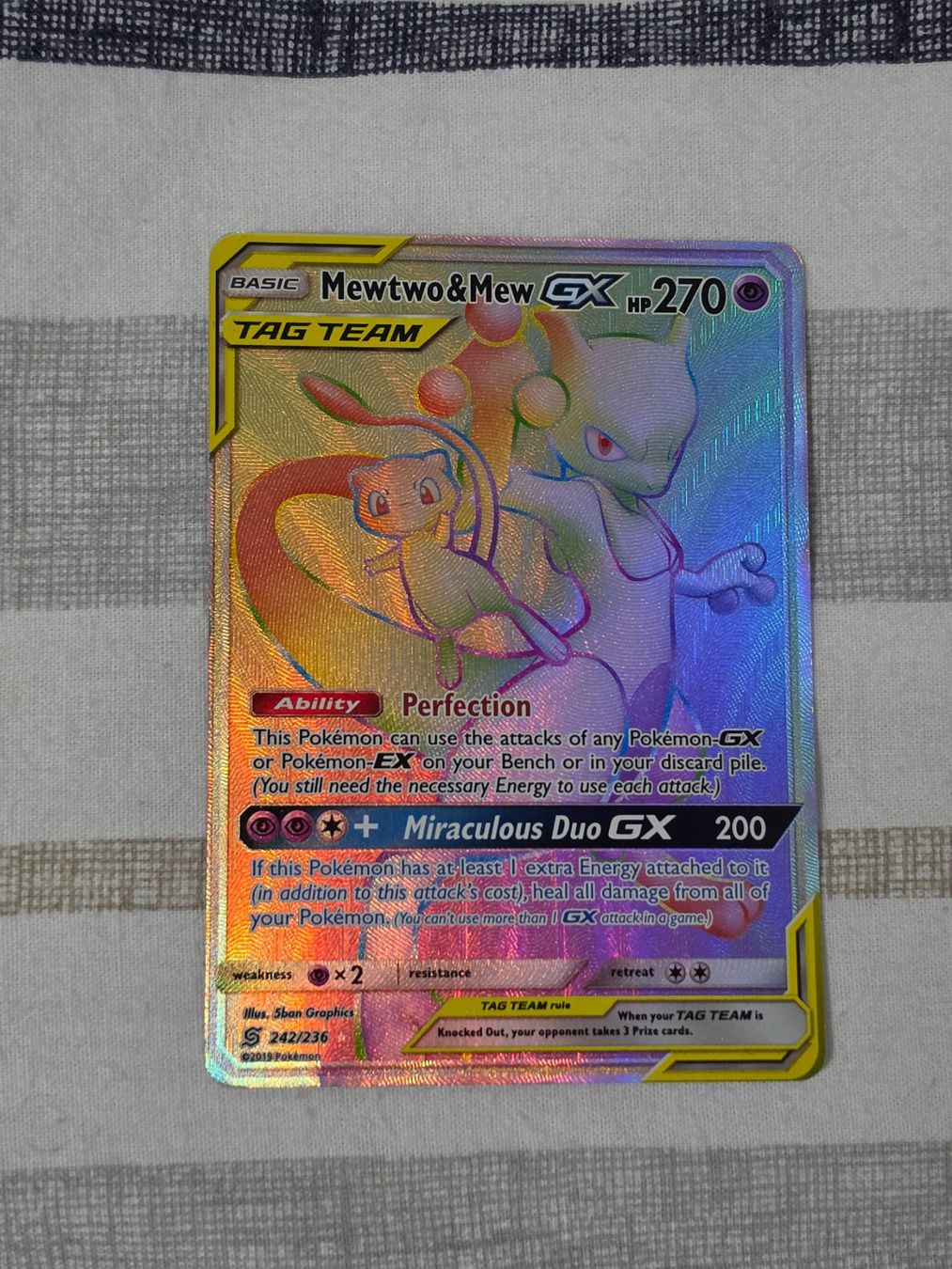 Pokémon Carte collezionabili: Mewtwo & Mew GX Tag Team 242 – Usato da Binningen venduto da oscark77 5