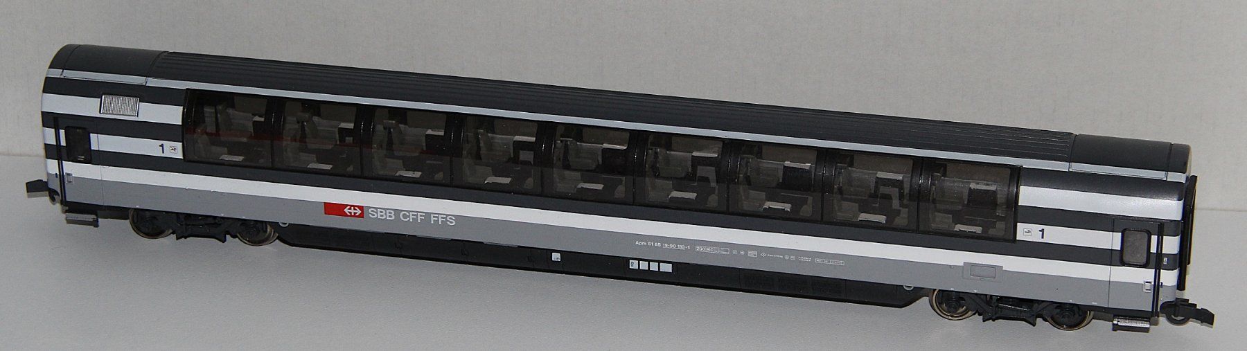 Roco Modelleisenbahnen: Roco 44769 - SBB EC Panoramawagen - HO – Gebraucht aus Giebenach von eurosportler 1