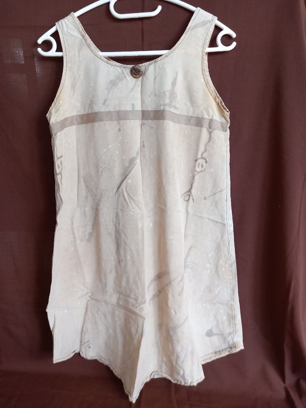 Vestiti: Robe débardeur beige à bouton décoratif – Usato da Faoug venduto da per_kp6r