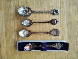 cuillères plaquées argent, 4 pièces