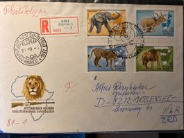 Ungarn 1981 ill. R-FDC SSt Kittenberger Afrika 40/60f/1/3/4F