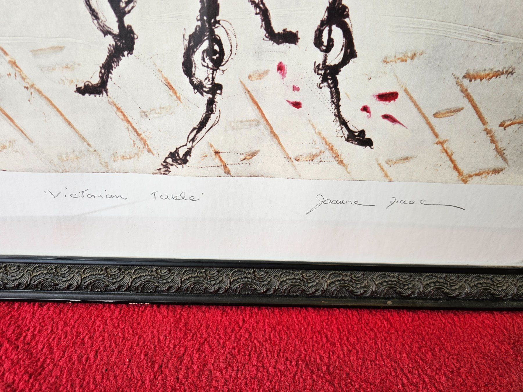 Tableaux: Isaac: Viktorianischer Kunstdruck. Victorian Table – D'occasion à Nottwil par Wondewa-Shop 9