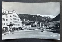 Brig-Brigue, Hotel du Pont/ Oldtimer Auto, Brücke