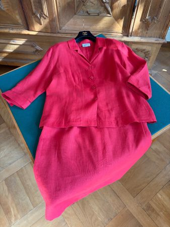 VINTAGE BARDEHLE Kostüm Gr. 42DE  100% Leinen