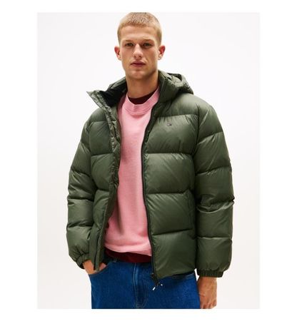 Tommy Hilfiger Daunenjacke Herren - Gr. L – Khaki - Neu