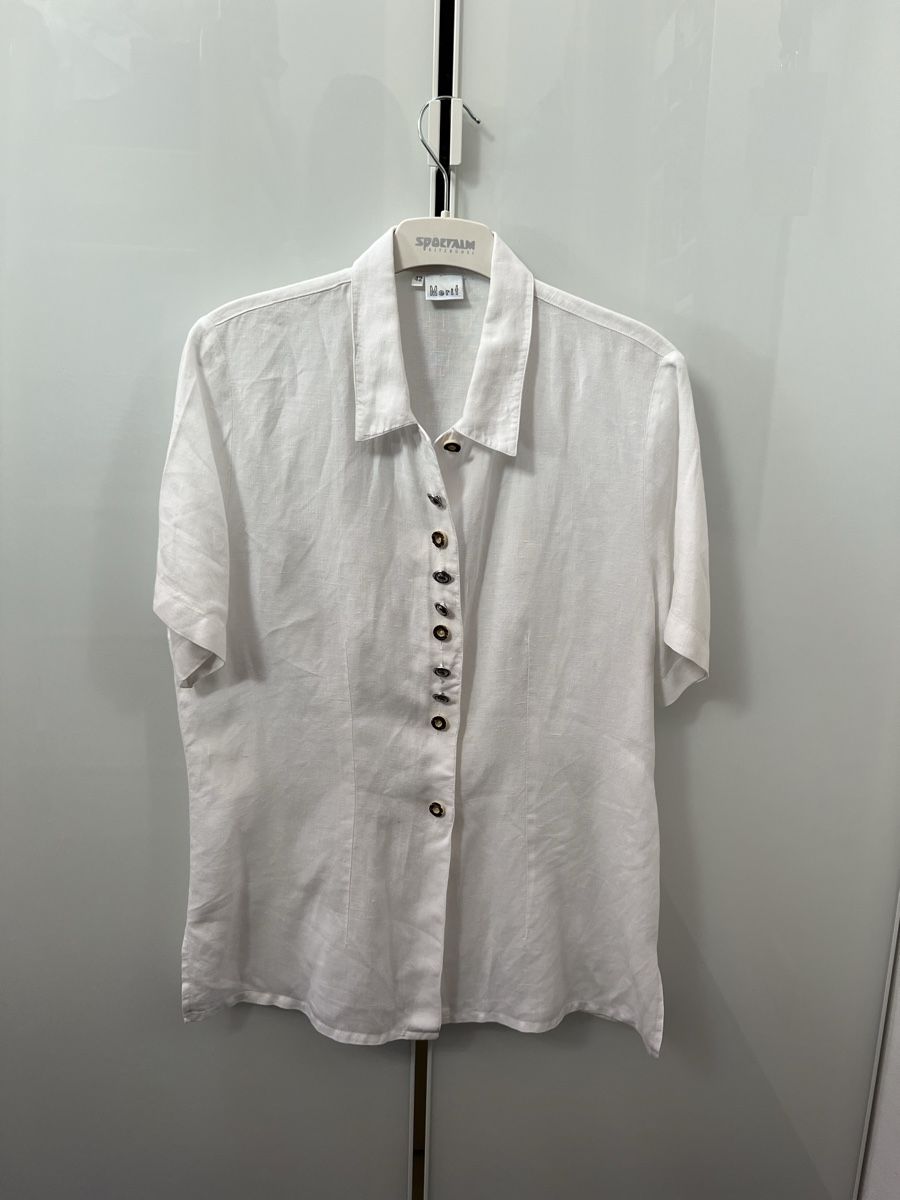 Camicette: Leinen Bluse Weiss, Gr. 42 – Nuovo (secondo la descrizione) da Grindelwald venduto da wand_24