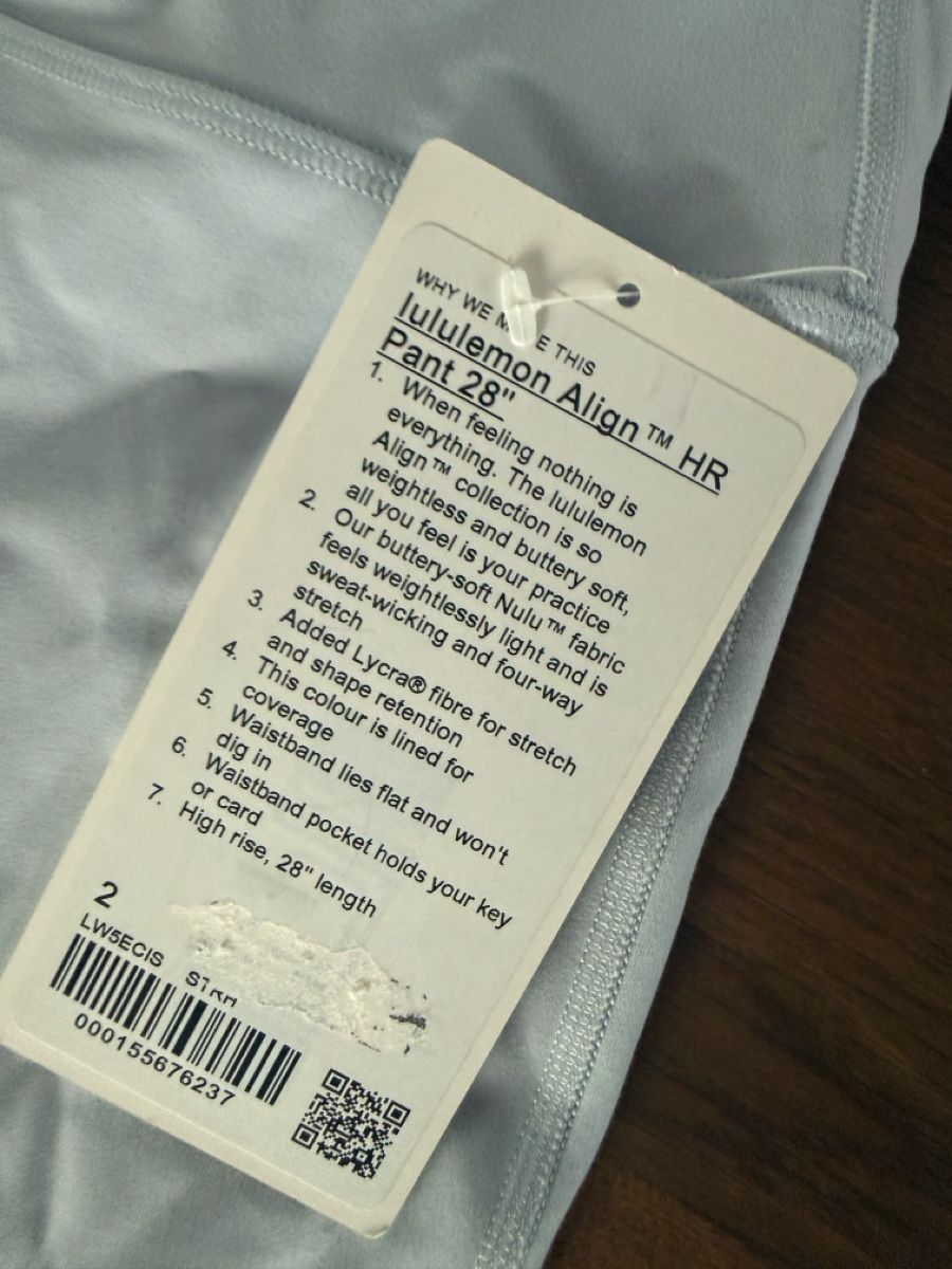 Lululemon Kleiderpakete: Lululemon set hellblau 28“ A/B – Neu und originalverpackt aus Zürich von CarouT 3