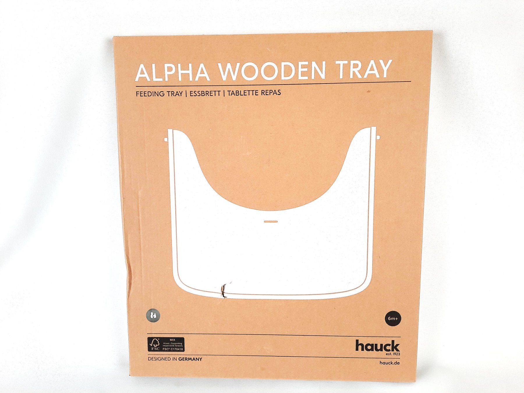 Hauck Seggioloni: HAUCK Alpha Wooden Tray – Nuovo (secondo la descrizione) da Beinwil am See venduto da Restwert_Beinwil 1