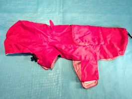 Hundemantel, Regenmantel, rot, mit Tasche, RL: 28cm