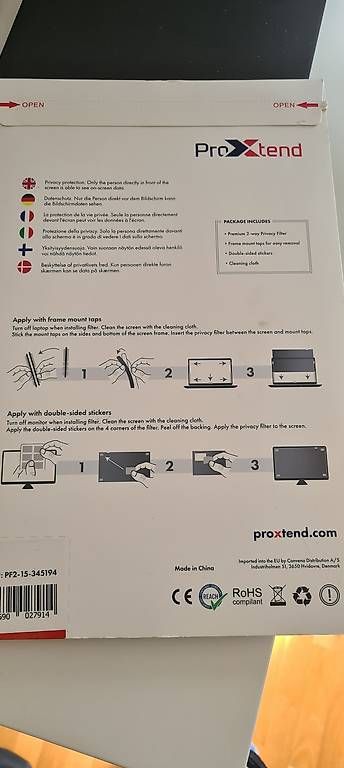 Monitor: Privacy Filter 2-way Proxtend 15,6" / 15.6 Zoll  – Usato da Zürich venduto da JennH