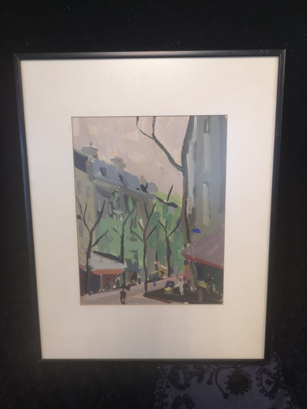 Dipinti: GOUACHE SIGNÉE SCHONBACH – Usato da Genève venduto da Qanil77