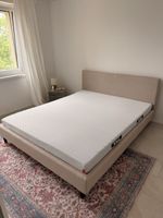 Beiges Bett mit Bett1 Bodyguard Matratze 160cm guter Zustand
