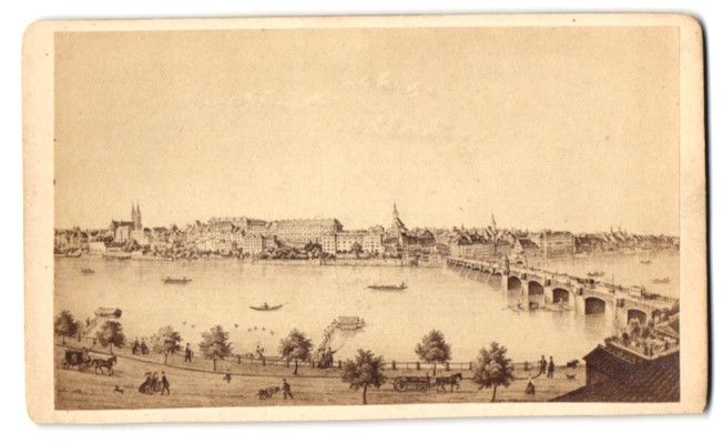 Fotografie & Manifesti: Fotografie Basel, Blick nach der Stadt,  – Usato da Berlin venduto da bartko-reher