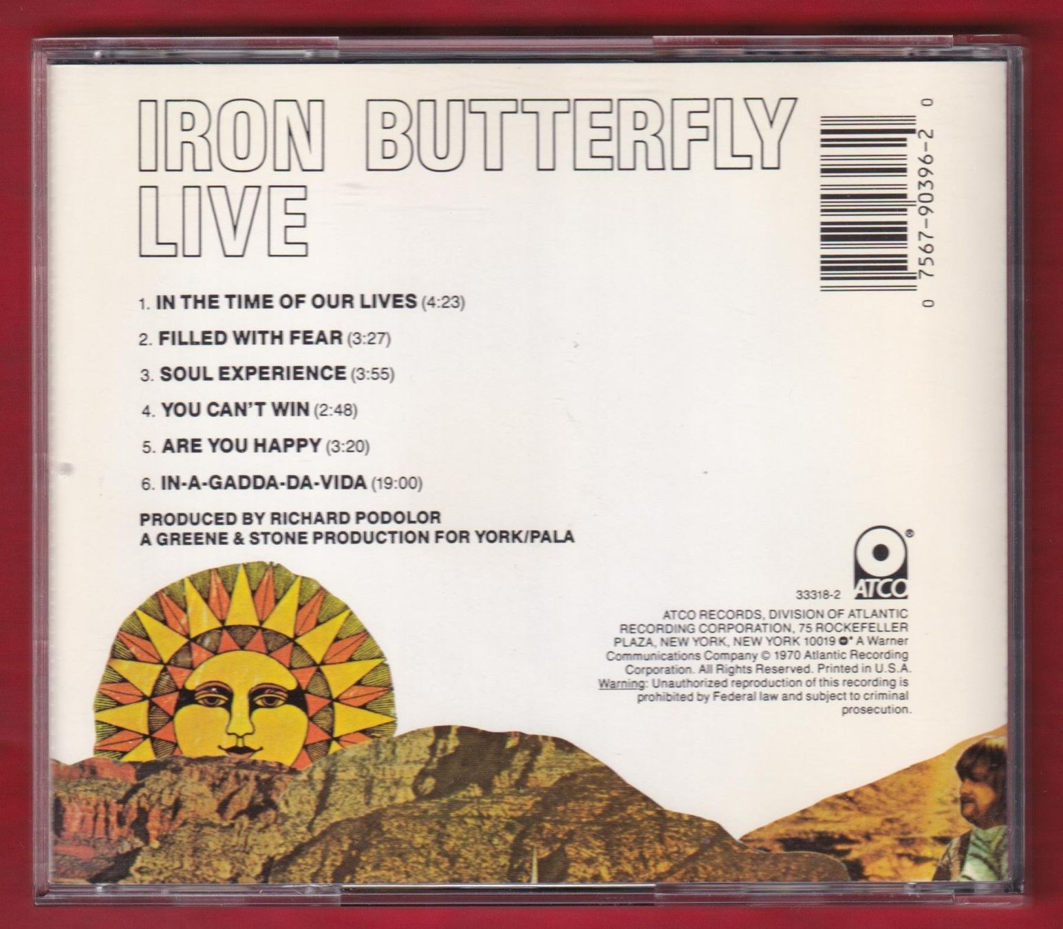 CD: Iron Butterfly - Live (CD) – Usato da Zürich venduto da Pfluftl2000 1