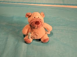 NICI Hund mit Knochen im Sack, L:  15cm
