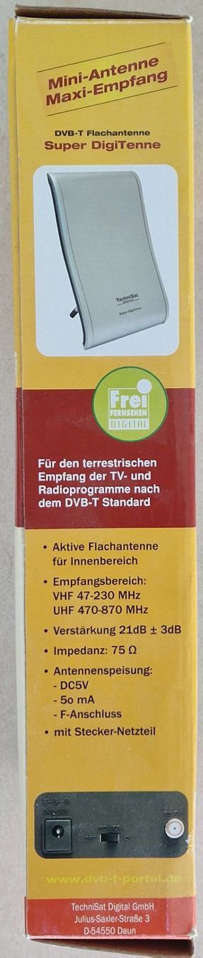 Funktechnik: Technisat DVB-T aktive Flachantenne mit Netzteil – Neu (gemäss Beschreibung) aus Küssnacht am Rigi von Ivoint 1