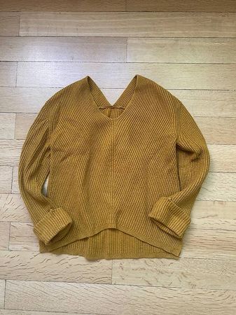 Pullover gestrickt senfgelb