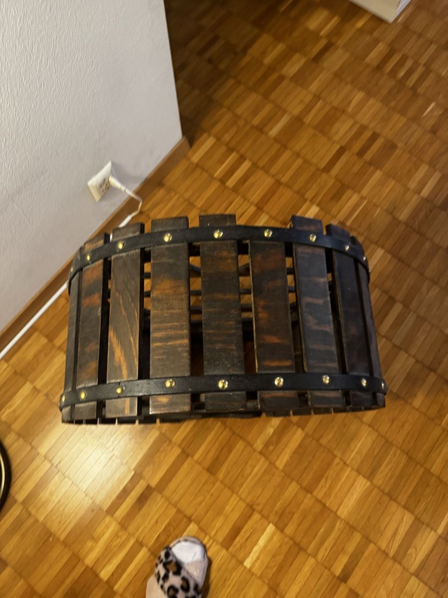 Scaffali: Weinfass Weinflaschenhalter Regal Holz Stehend – Difettoso da Zürich venduto da Bojana 5