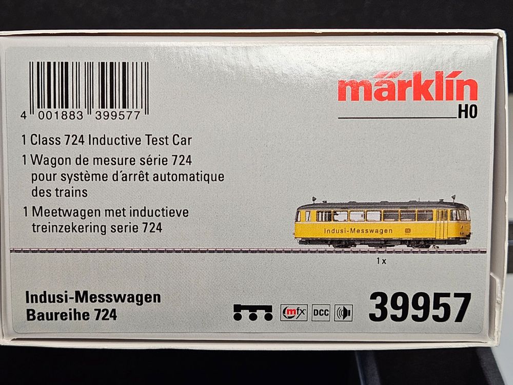 Märklin 39957 Indusi Messwagen Baureihe 724, OVP (Neu (gemäss ...