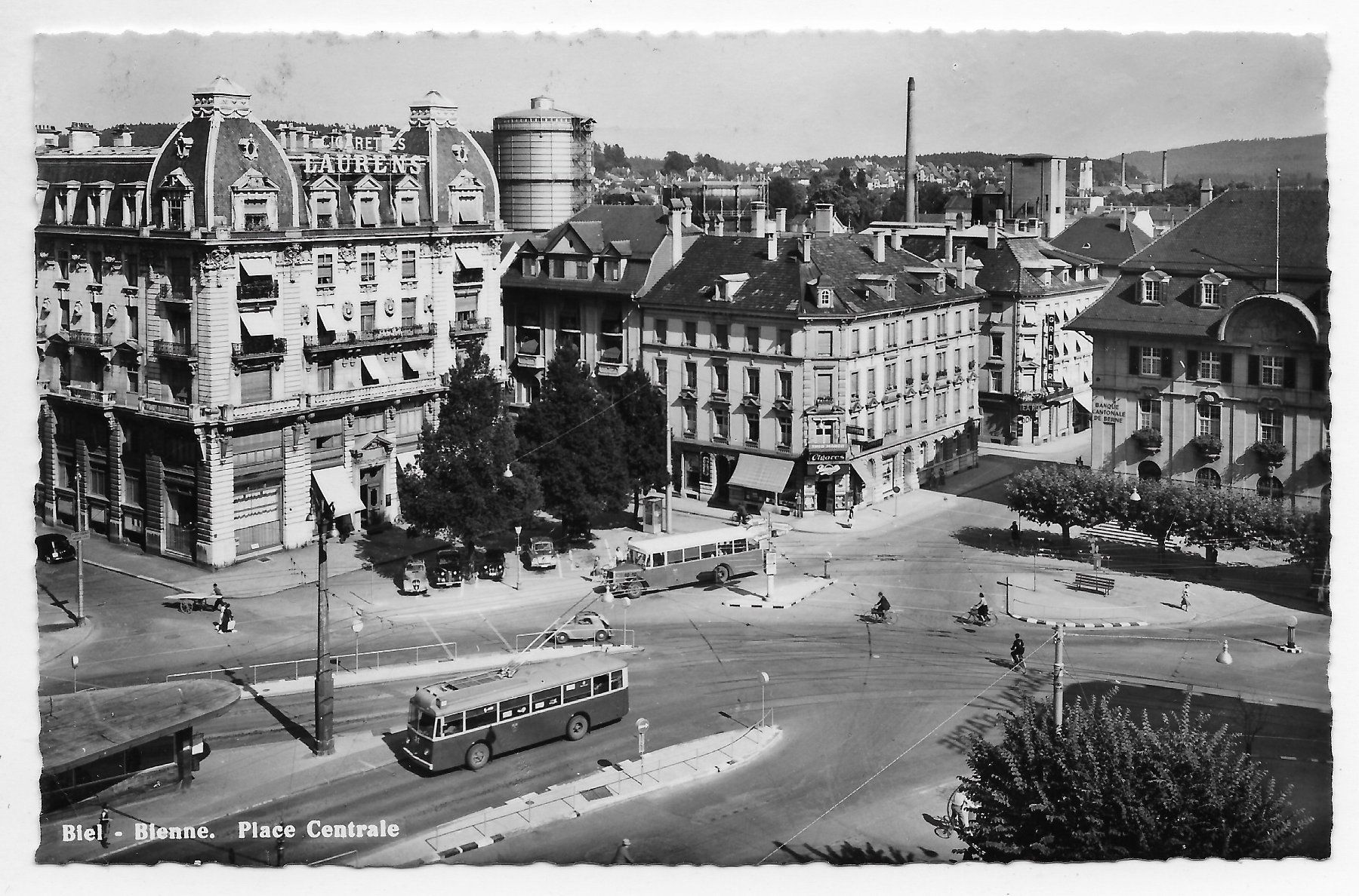 Cartoline postali: Biel Palace Centrale um 1957 – Usato da Hefenhofen venduto da Richsalz