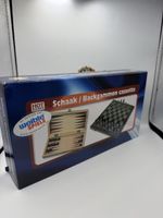 Hot Games Schach Backgammon Kassette Holz neuwertig