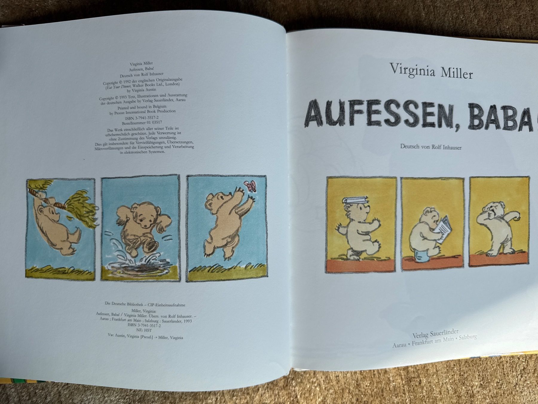 Libri: Aufessen, Baba! - Virginia Miller – Usato da Aarau venduto da Kilauea 1
