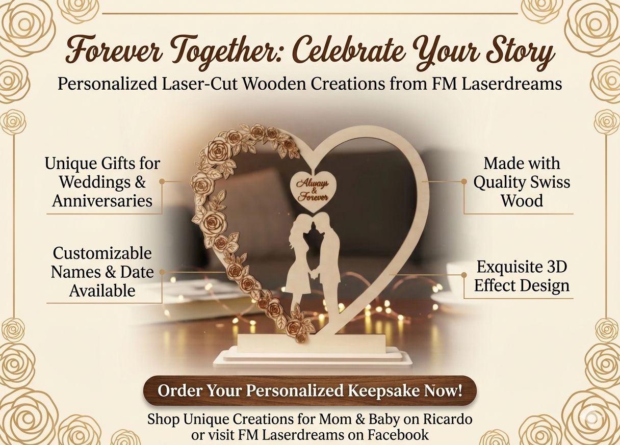 Cornici: 3D Holz-Bilderrahmen "Always & Forever" GRATIS VERSAND – Nuovo (secondo la descrizione) da Bern venduto da Archavin 1