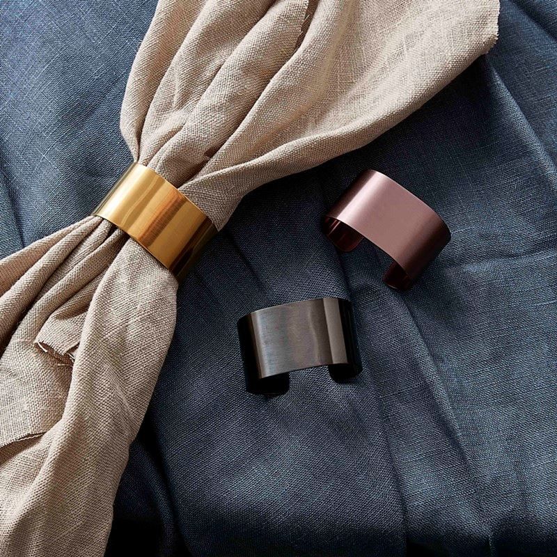 Altro in Decorazioni & Accessori: Serviettenring RAW schwarz 4er Set – Nuovo e nell'imballaggio originale da Wettingen venduto da kochshop 5