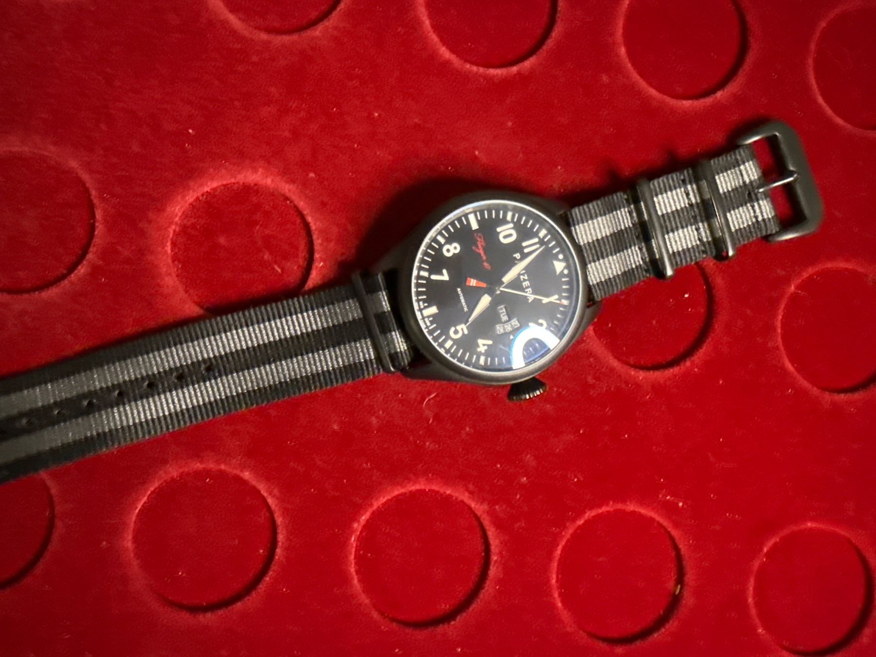 Orologi: Panzera Flieger 47 Automatic 46 mm – Usato da Pfeffingen venduto da Allhandelklgwatches 2
