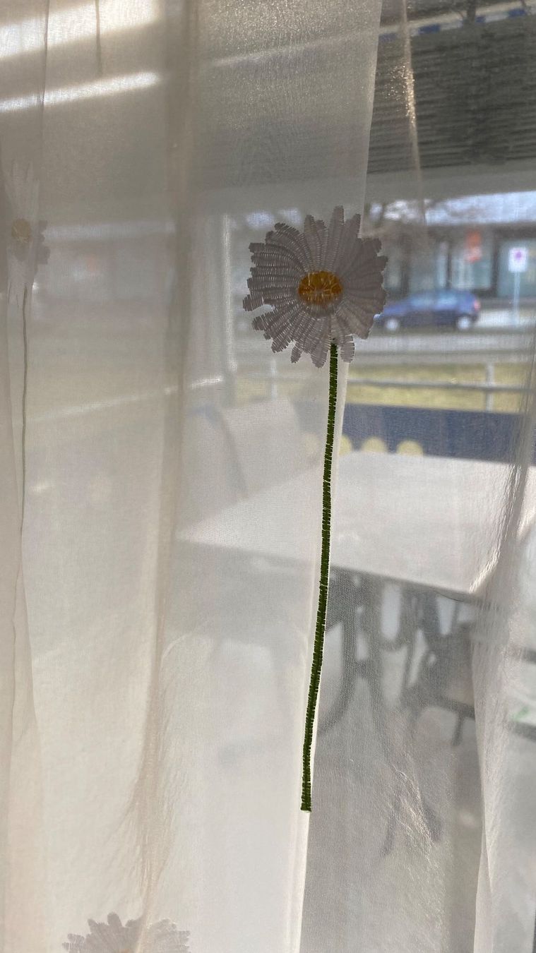 Tende: Super Hübsche Tagesvorhänge mit Blümchen – Nuovo (secondo la descrizione) da Kreuzlingen venduto da anavii14 4