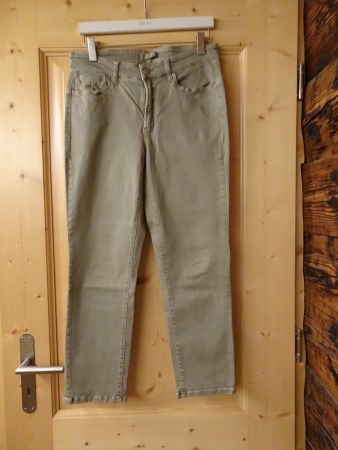 Hell Oliv CAMBIO stretch Jeans Damen Gr. 42 - 426198