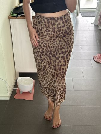 ZARA Rock Leo Print Grösse L guter Zustand