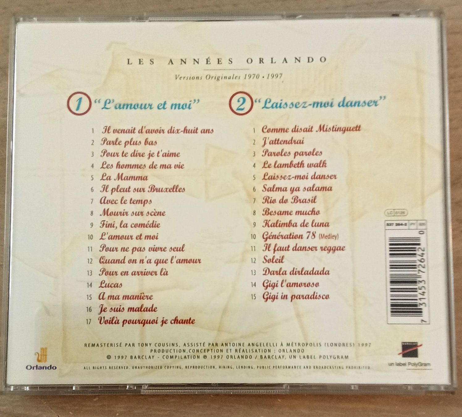 CDs: Dalida  – D'occasion à Liebefeld par CD-Urs 1