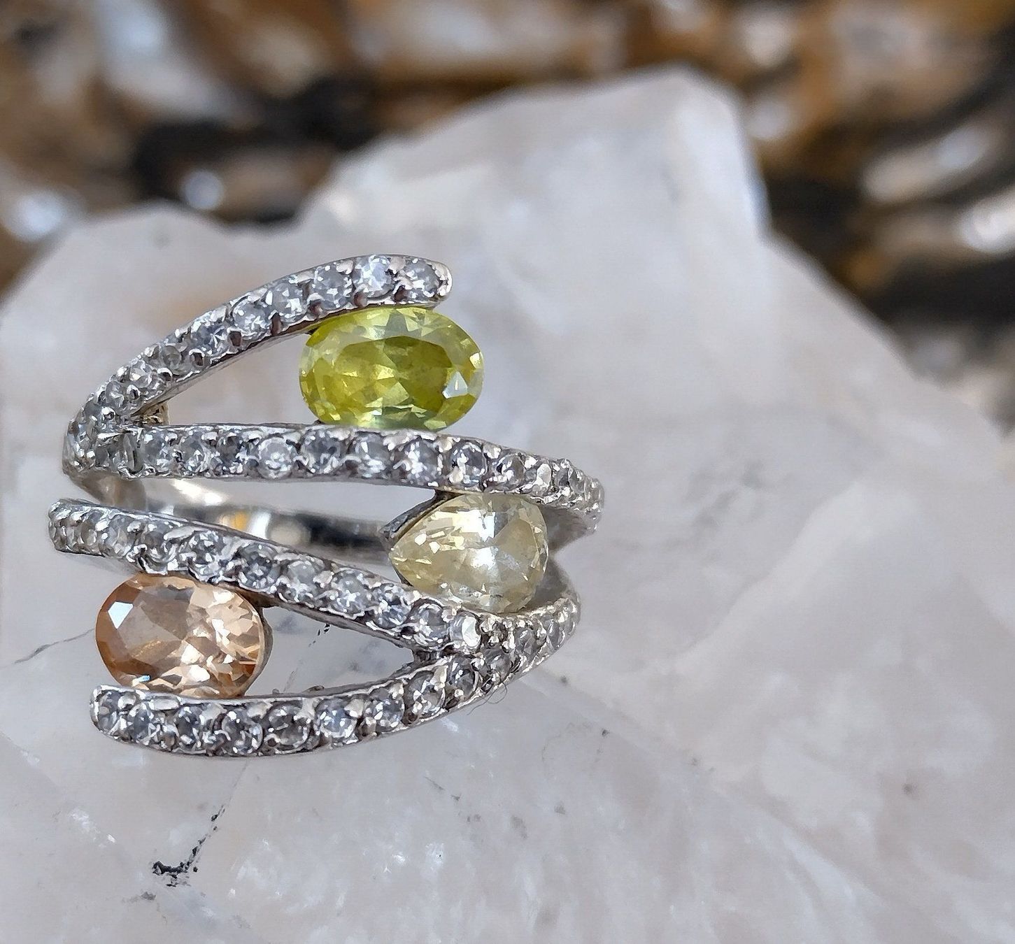 Anelli: COCKTAIL RING IN 925 SILBER – Usato da Romanshorn venduto da Glitzer-Paradies 5