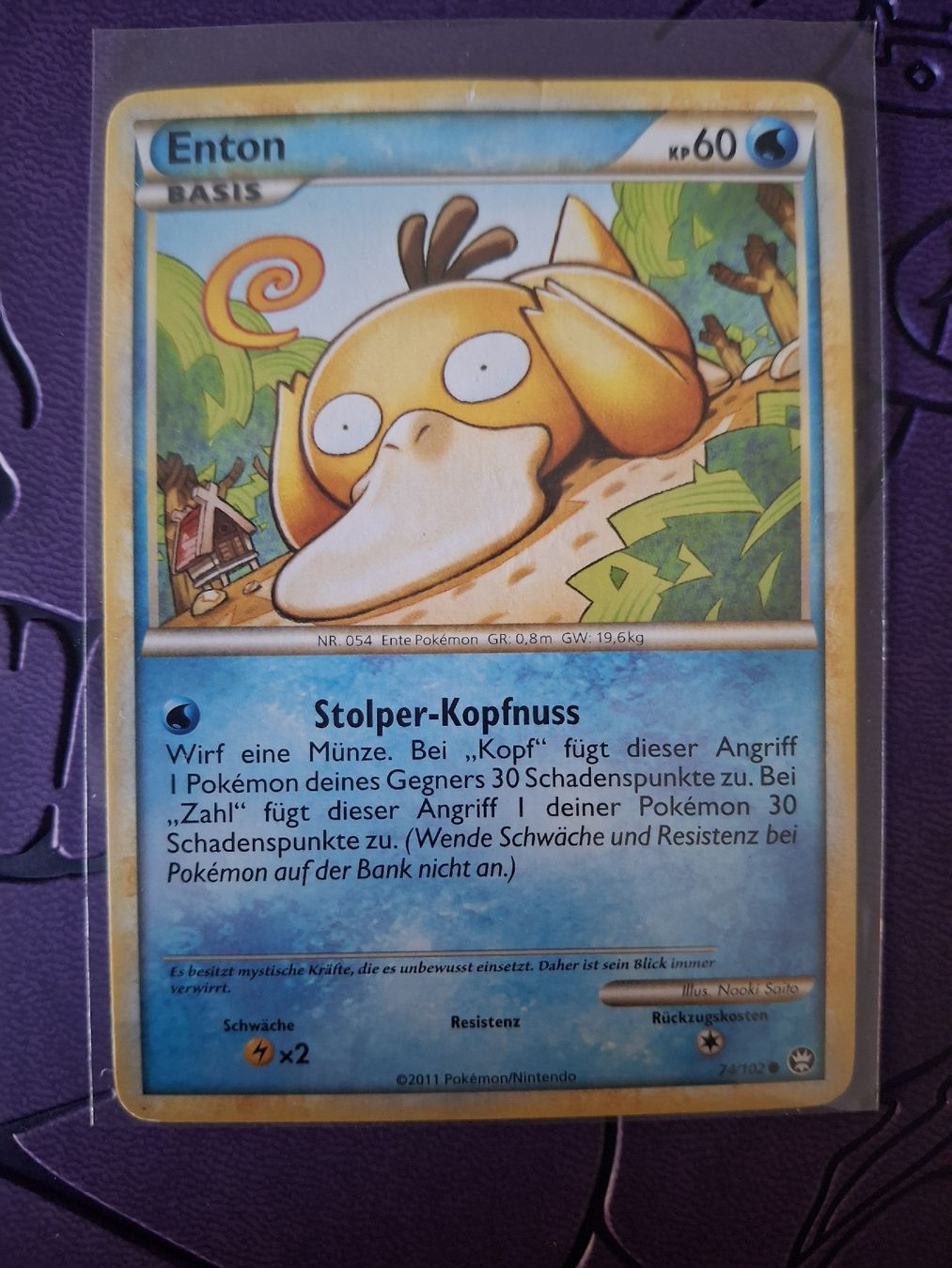 Pokémon Sammelbilder & Trading cards: Enton 74/102 – Gebraucht aus Münsingen von ama_9cdk