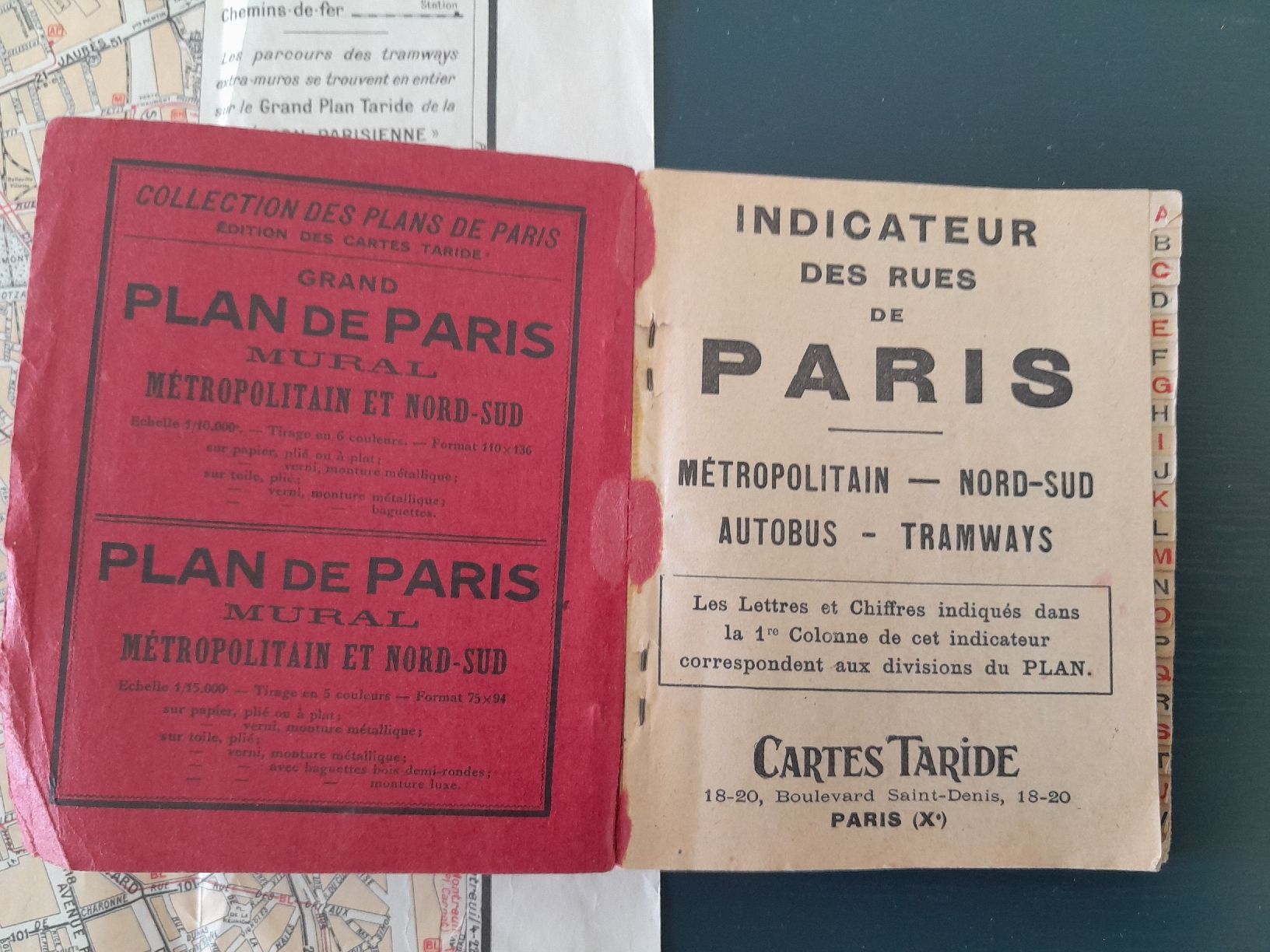 Cartine & Atlanti: Antiker Stadtplan Paris von 1937 – Usato da Bern venduto da bue_5s5b 1